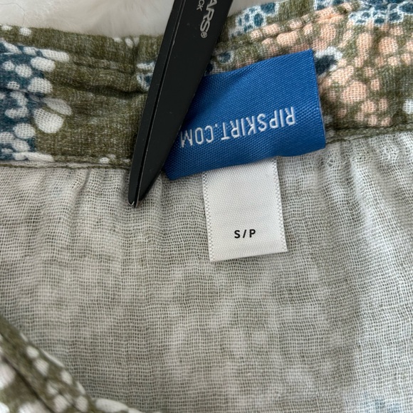 Ripskirt Hawaii Cotton Short Travel Dress La Boheme Olive Small - Picture 4 of 9